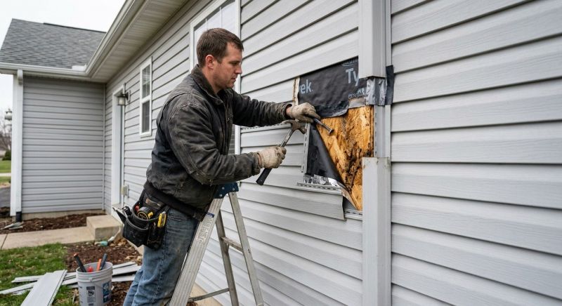 Repairing Damaged House Siding
