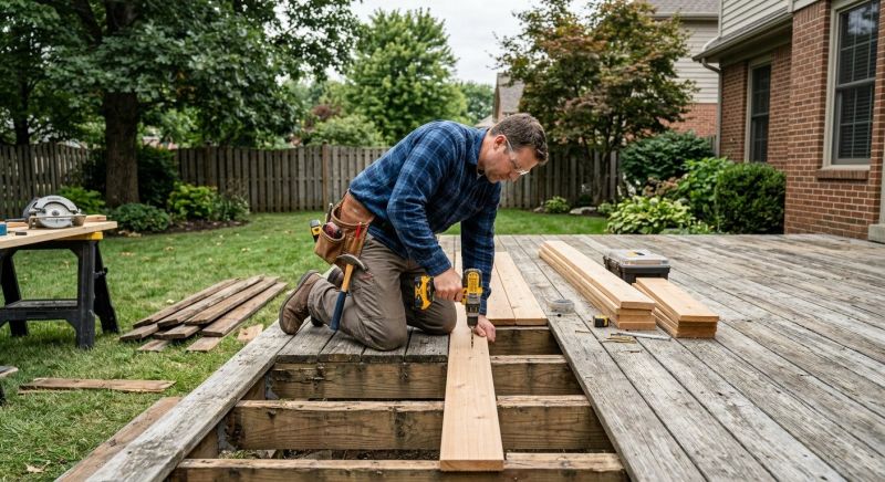 Repairing Damaged Deck Boards