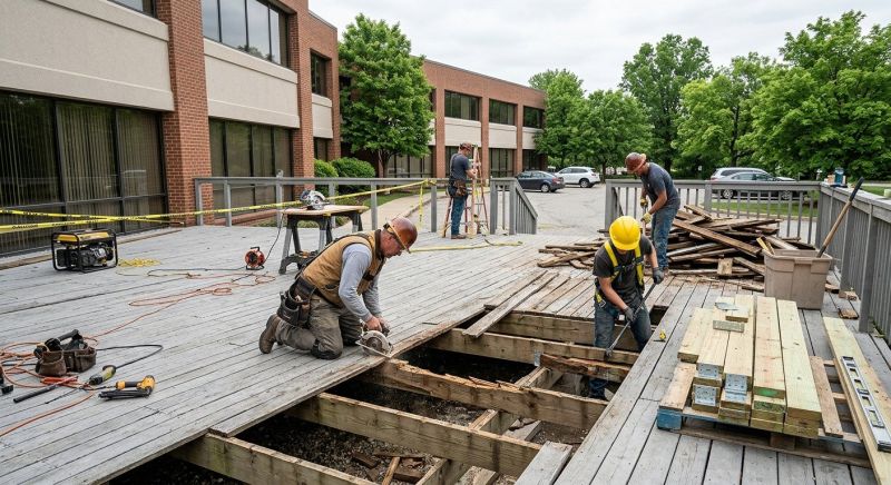 Repairing Damaged Deck Boards