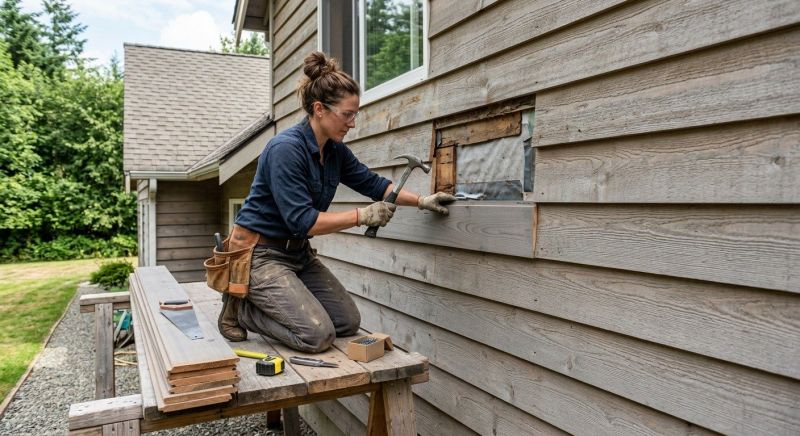 Repairing Damaged House Siding