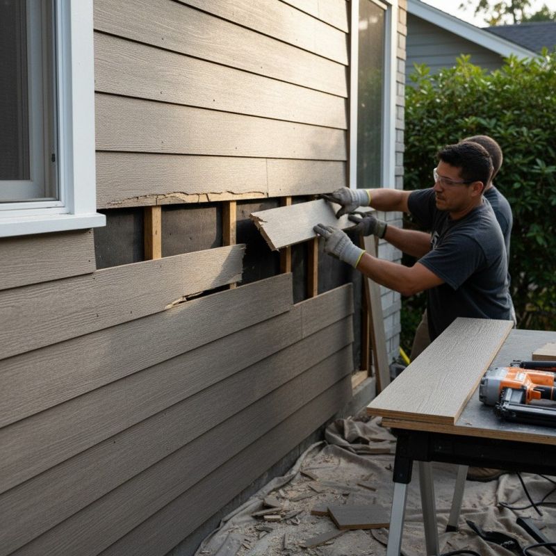 Repairing Damaged House Siding