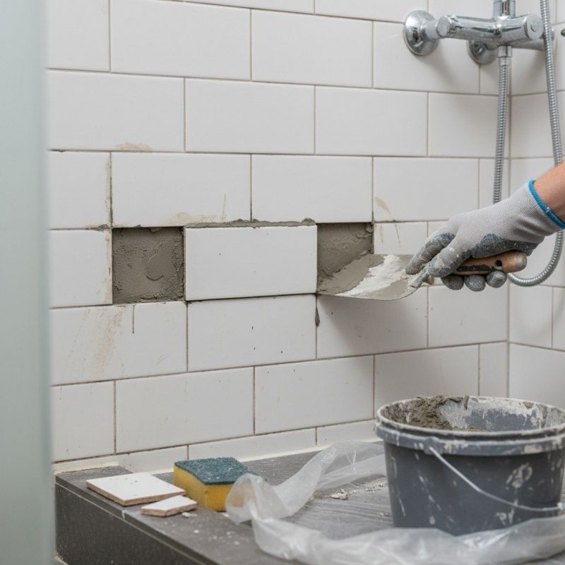 Replacing Damaged Bathroom Tiles
